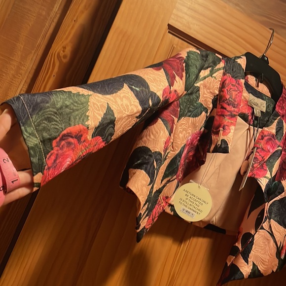 NWT Lindybop Vintage Retro Pinup Floral 2piece Secretary dress - Picture 7 of 9